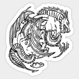 Dragonborn - Inktober 19-12 Sticker